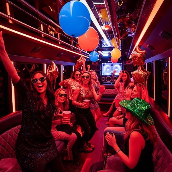 Party Bus Rental where people doing Party