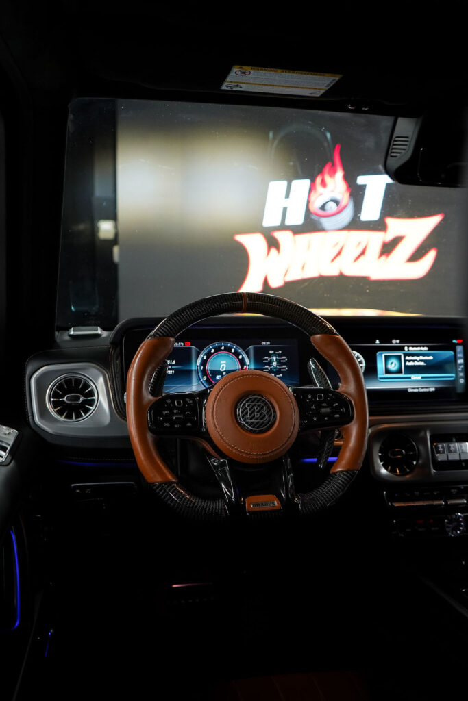 Black Mercedes-Benz SUV inner view – HotWheelz fleet