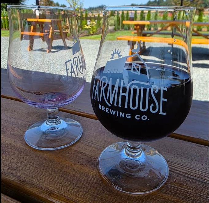 Farmhouse Brewing Co. Abbotsford — farm tasting lounge with mountain views